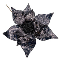 Black Sequin Flower