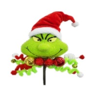 8&quot; Grinch Head Pick..