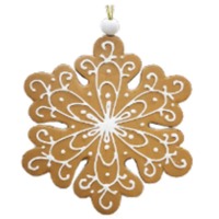 6.5&quot; Gingerbread Snowflake..