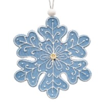 6&quot; Snowflake Light Blue..