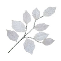 22&quot; Leaf Spray Silver