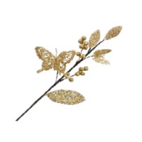 22&quot;L Butterfly &amp; Leaf Spray