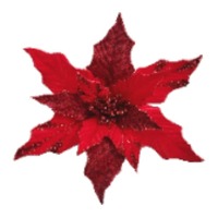 13&quot; Poinsettia Red