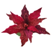 13&quot; Poinsettia Deep Red