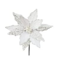 8&quot; Poinsettia White