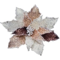 13&quot; Poinsettia Earthy Tones