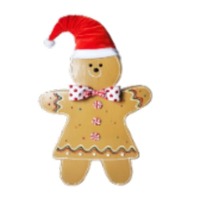 15&quot;x2.5&quot;x25&quot; Gingerbread Girl