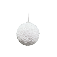 150mm Bauble White