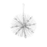 6&quot; Snowflake Champagne/silver