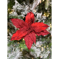 18" Poinsettia Red