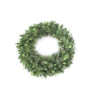 24&#39; Brighton Spruce Double Wreath 100 Tips Green