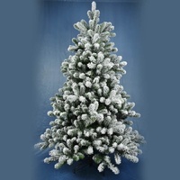 SO710007 (180cm) 6&#39; Flocked mixed Pine 573 Tips Hooked