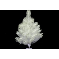 60 CM  TREE WHITE  NEW  ALASKAN  PINE  WITH  SILVER  GLITTER PLASTIC  STAND 39 Tips