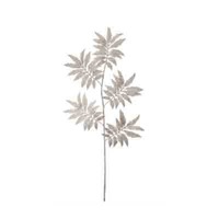 50cm Fern 5 Leaf Xmas Spray Champagne