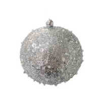 120mm Glitter Ball Silver/White