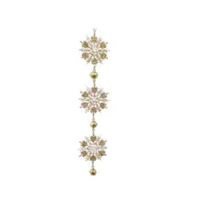 10&quot; Hanging Gold Snowflake