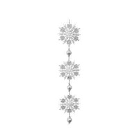 10&quot; Hanging Silver Snowflake