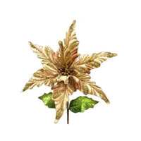 10&quot; POINSETTIA SINGLE STEM