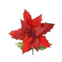 12&quot; POINSETTIA SINGLE STEM
