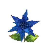 10&quot; POINSETTIA SINGLE STEM