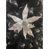 14&quot; POINSETTIA SINGLE STEM WHITE