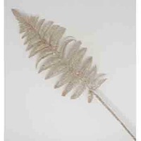 55CM XMAS LEAVE SPRAY CHAMPAGNE