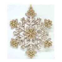 6&quot; SNOWFLAKE CHAMPAGNE