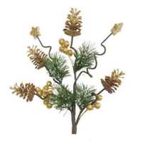 26&quot; PINECONE SPRAY GOLD