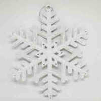 10.5&quot; SNOWFLAKE WHITE