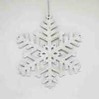 8&quot; SNOWFLAKE WHITE