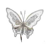 10&quot; White Butterfly