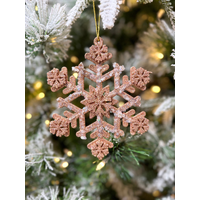 6" Snowflake - Rose Gold