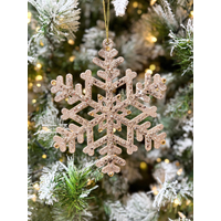 8" Snowflake - Champagne