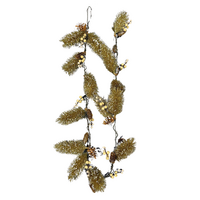 Gold Pine Cone Garland 1.8m