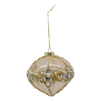Gold Encrusted Drop Bauble