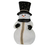 65cmH Black White Snowman