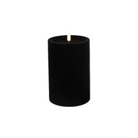 LED Candle Velvet Black Medium