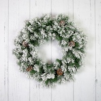 24&quot; Snowy Beechmont Double Wreath