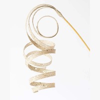 Glitter Curl Pick 37cm Rose Gold