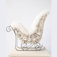Fur Trim Sleigh 38cm