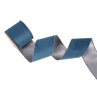 Powder Blue Wire Ribbon 10cmx10m