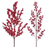 Red Berry Stem 68cm