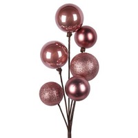 Eggnog Bauble Cluster 40cm
