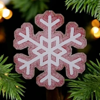 Red &amp; White SnowFlake 42cm