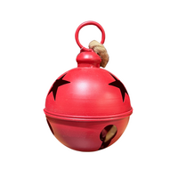 Matt Red Metal Bell 16cm