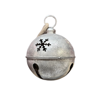 Antique Silver Metal Bell 24cm