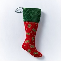 Red Velour Stocking 58cm