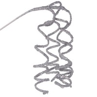 Silver Glitter Swirl Stem 80cm