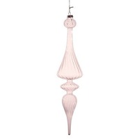 Clear Glass Icicle Tree Ornament 35cm