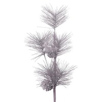 Silver Glitter Pine Pick 60cm